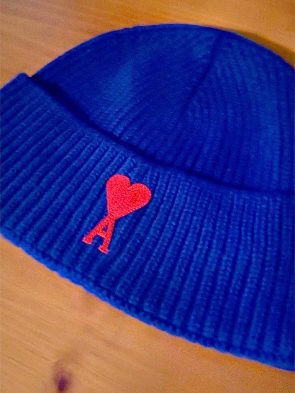Ami Paris Ami de Cœur Wool Beanie Ami de Cœur Wool Beanie Blue & Red